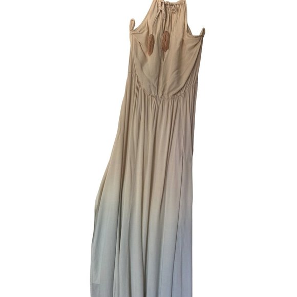 Lulus Sweet Sunset Dip Dye Maxi Dress Size Medium - Picture 6 of 8